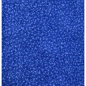 Blue Patterned Cotton Fabric 18x22" Fat Quarter Sewing Quilting